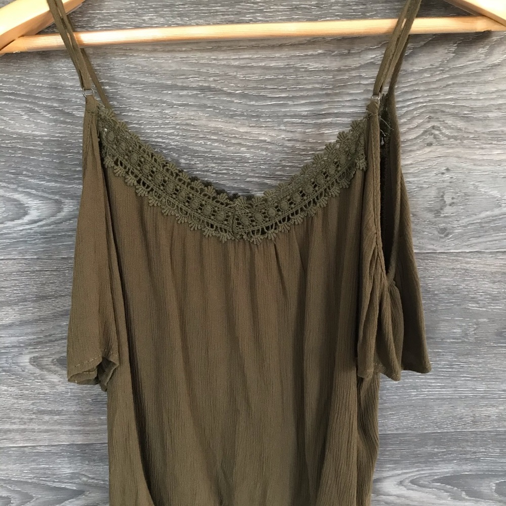 Cropped Swing Top, Embroidered